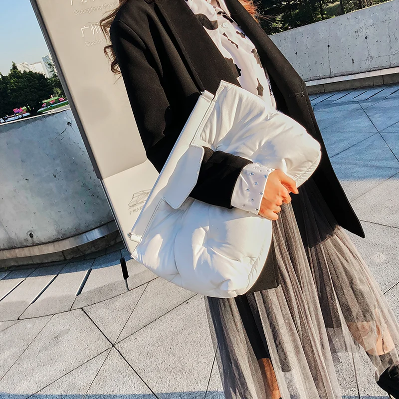 عالية الجودة أسفل الفضاء وسادة تصميم بو الجلود النساء حقيبة صغيرة مغلف Crossbody حقيبة ساعي يد حقيبة أنيقة بولسا