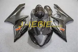 Черный Рояльный Обтекателя Кузовные Работы Кадров Комплект для SUZUKI GSXR 1000 GSXR1000 K5 2005 2006