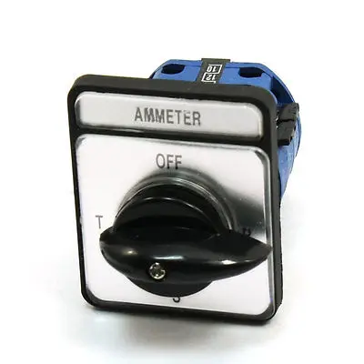 

CA10-A048 T-0FF-R-S 12 Screw Terminals Rotary Cam Ammeter Switch