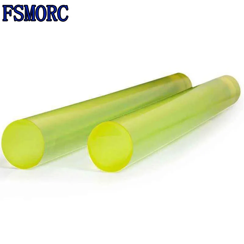 Высокое качество желтый полиуретановый стержень строительная техника PU пластик rod10mm-55mm внешний диаметр полиуретановый стержень