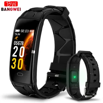 

Multi-function Smart Bracelet Waterproof Heart Monitor Sports for IPhone Mobile Phone Men's Blood Pressure Monitoring Function