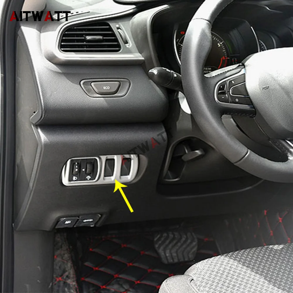 Для Renault Kadjar 2016 2017 2018 автомобильный детектор Стик Стайлинг ABS матовая передняя