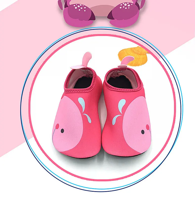 1 (2)Kids Quick Drying Wading Shoes Swim Water Footwear Barefoot LightWeight Aqua Socks For Kids' Sneakers Children Slippers