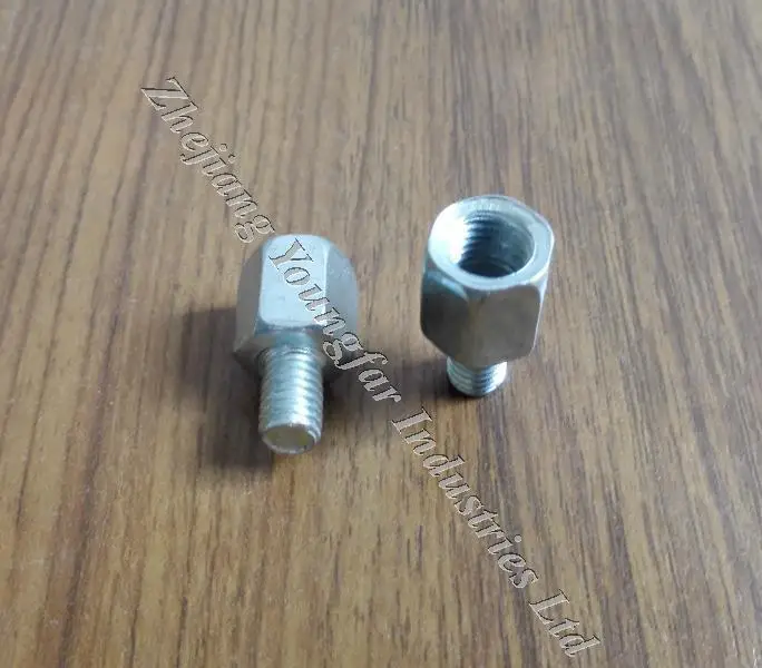 

Motorcycle Scooter Mirror Adapter Screw 10mm to 8mm Right hand thread (clockwise threads), 2PCS included