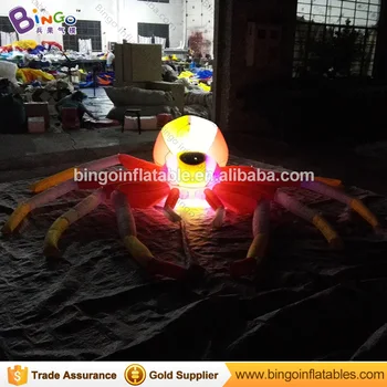 

Scary Halloween 3M LED lighting inflatable spider model for Halloween decoration vivid Halloween spider balloon for event toys