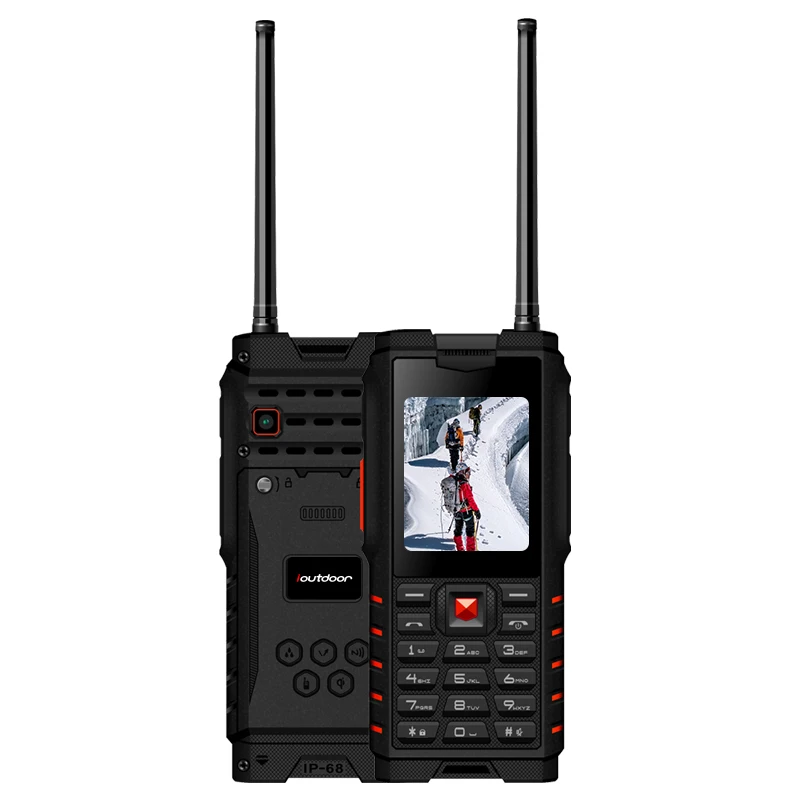  XGODY ioutdoor T2 ip68 Mobile Phone 2.4 Inch Rugged Feature Phones 2G Walkie-talkie intercom 4500mA