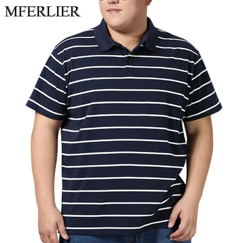Летняя мужская рубашка-поло 5XL 6XL 7XL 8XL объем груди 142 см большой размер свободная