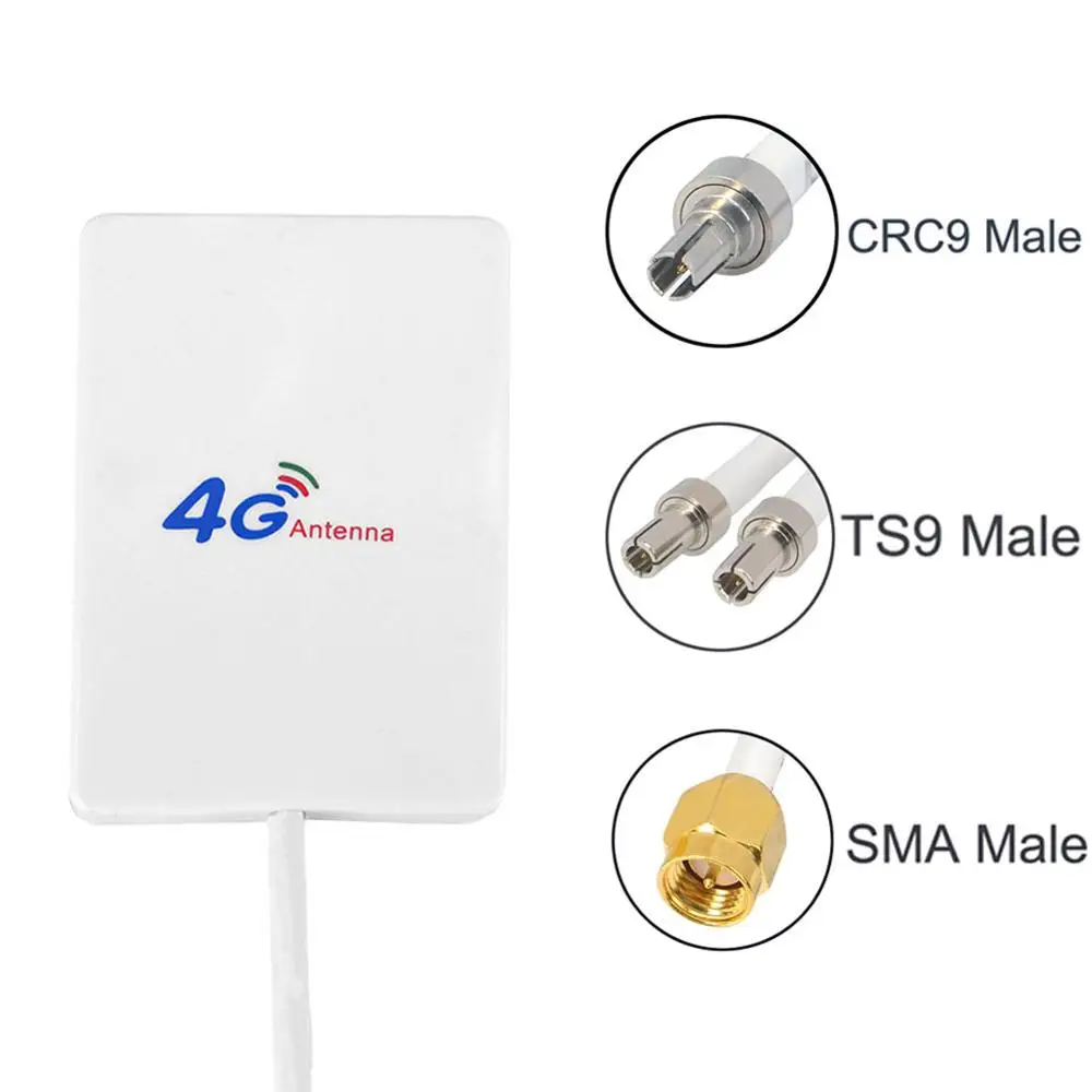 Новинка 4G антенна 28dBi SMA Male/CRC9/TS9 Aeria для 4G LTE FDD/TDD маршрутизатор модем E3272 E5372 E5573 E3372 B315 B525 B593 B31