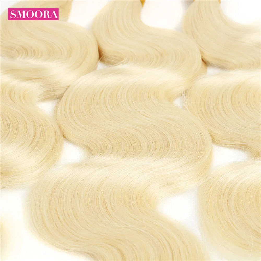 SMOORA 613 Blonde Body Wave Human Hair Bundles 3 PCS Lot Honey Blonde Bundles Peruvian Remy Hair Weave 100% Human Hair Extension SMOORA 613 Blonde Body Wave Human Hair Bundles 3 PCS Lot Honey Blonde Bundles Peruvian Remy Hair Weave 100% Human Hair Extension