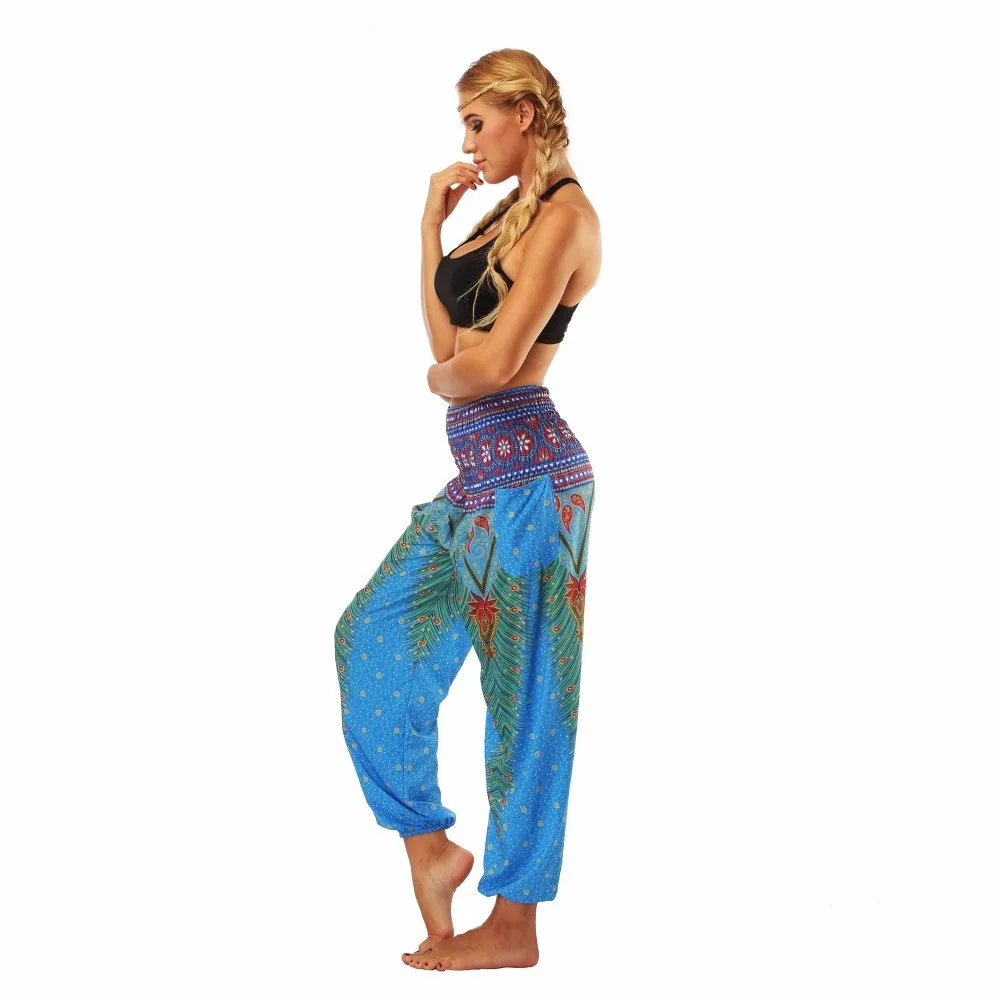 TL002- blue loose yoga pant legging (6)