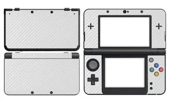 

White Carbon Fiber Vinyl Skin Sticker Protector for Nintendo New 3DS skins Stickers