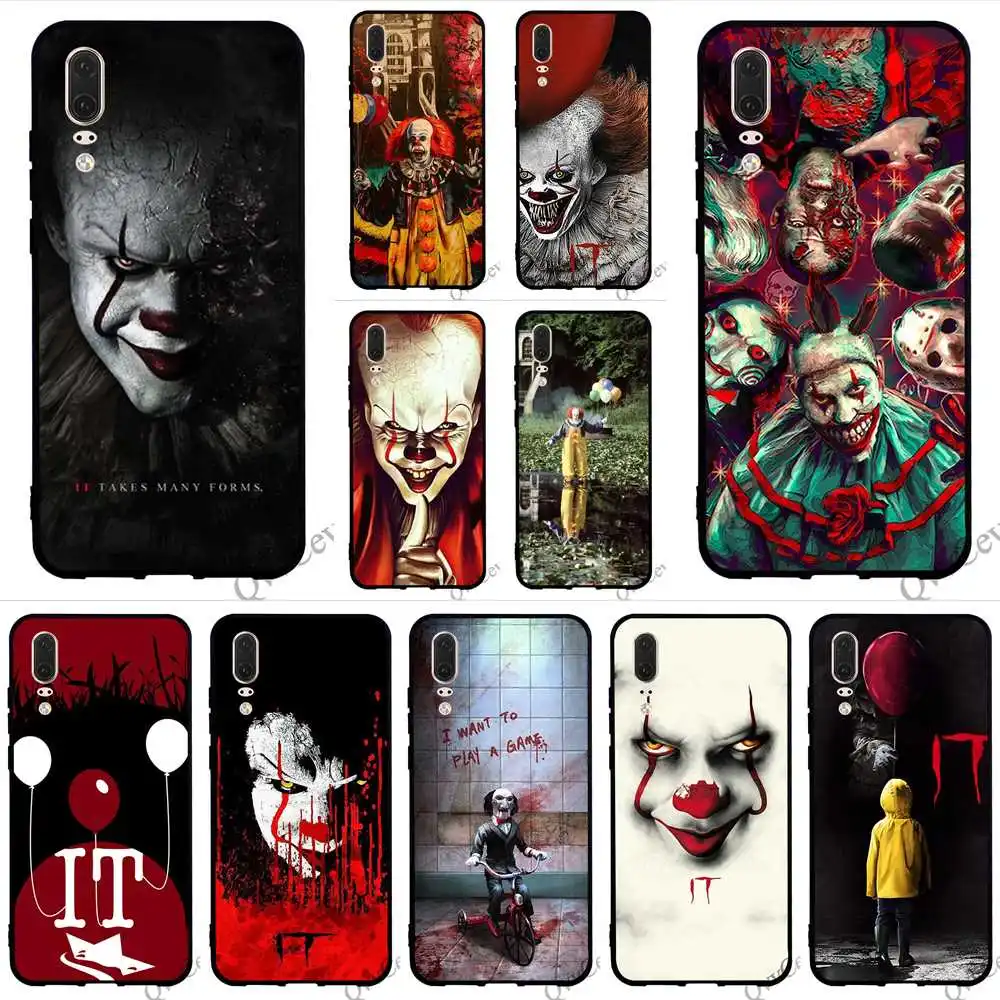 

Shockproof Clown Horror Phone Cover for Huawei P20 Pro Case P10 P8 Lite P9 Mini P Smart Mate 10 20 Covers