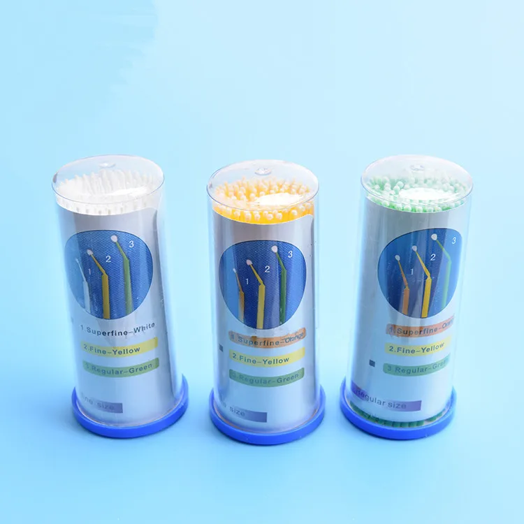 

Free Shipping 3 barrel/lot Disposable dental micro brush/applicator eyelash extension applicator micro brush / tools