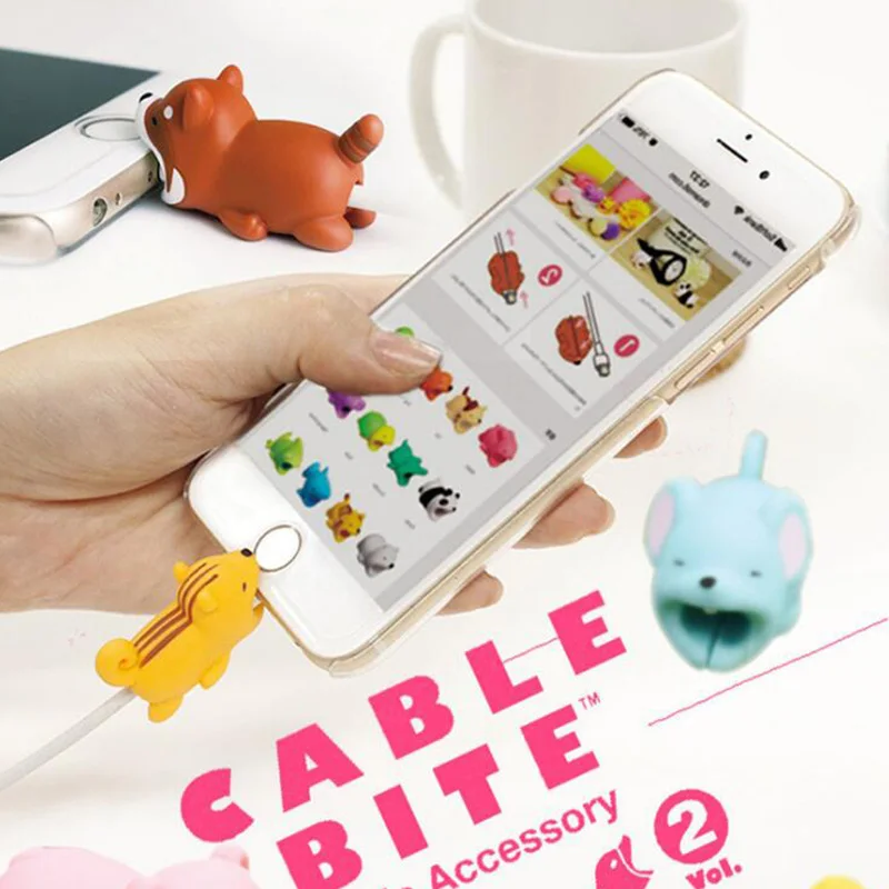 Защитный кабель USB для животных, органайзер, управление линией передачи данных, зарядка, безопасная защита, устройство для сматывания кабеля для iPhone 6S 7 8 11