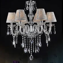 Европейская прозрачная Хрустальная люстра, лампа, современная люстра, светильник, прозрачный хрустальный блеск,, подвеска для гостиной, спальни