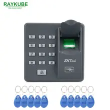 RAYKUBE RFID Fingerprint Reader Password Keypad With 10pcs ID Card For Door Access Control System R