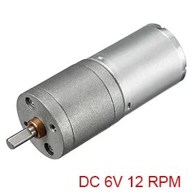 

UXCELL Good Quality 1PCS Mini DC Gear Box Electric Motor 6V 12 RPM for M3, Torque High-Temperature Resistance 10kg.cm Loading