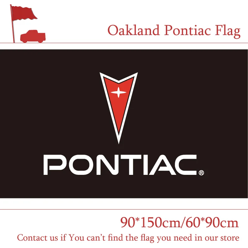 Oakland Pontiac Car Flag 90x150cm 60*90cm 3x5ft Polyester Car Show Bar Party Banner 3x5ft seats flag polyester printed racing car banner for decor