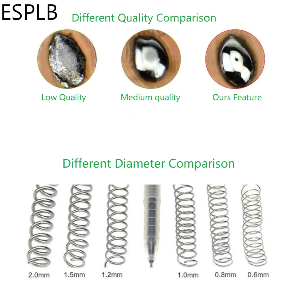 Esplb 500G 0,5/0,6/0,8/1,0/1,2/1,5/2,0 мм бессвинцовый припой проволока олова сварки паяльник для подключения к канифольное ядро припоя Sn99.3 Cu0.7