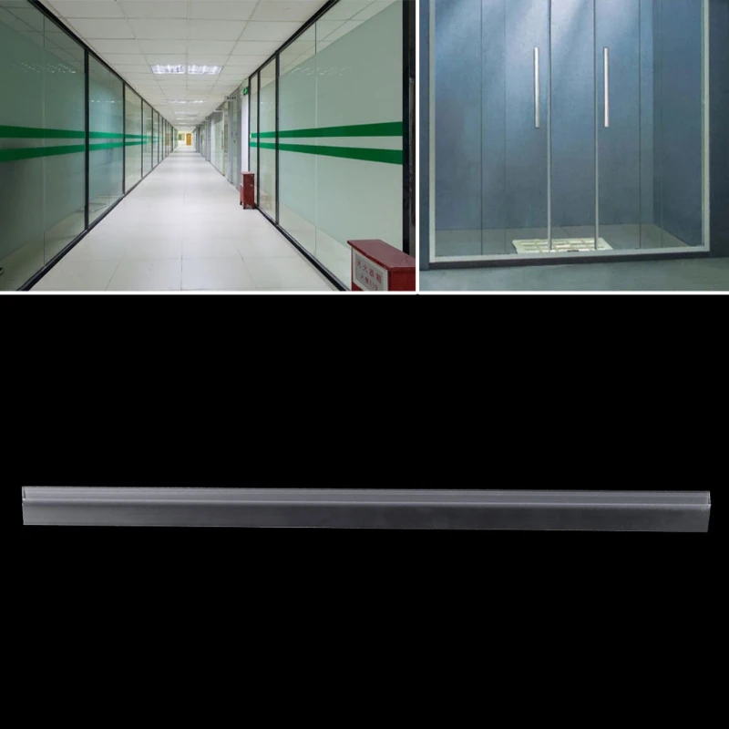 

PVC Shower Screen Door Seal Strip Lining Water Stopper Bath Glass Seal Strip