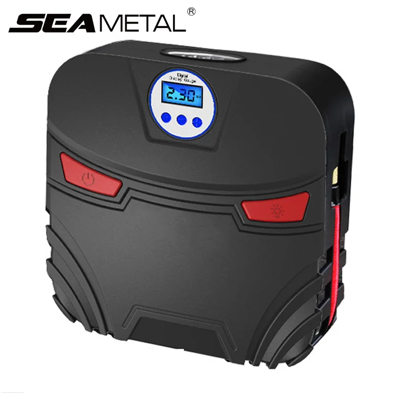 

12V Car Inflatable Pump LED Light Electronic Display Tire Inflator Automobiles Air Compressor Pump For Car Boat Bed Accessories