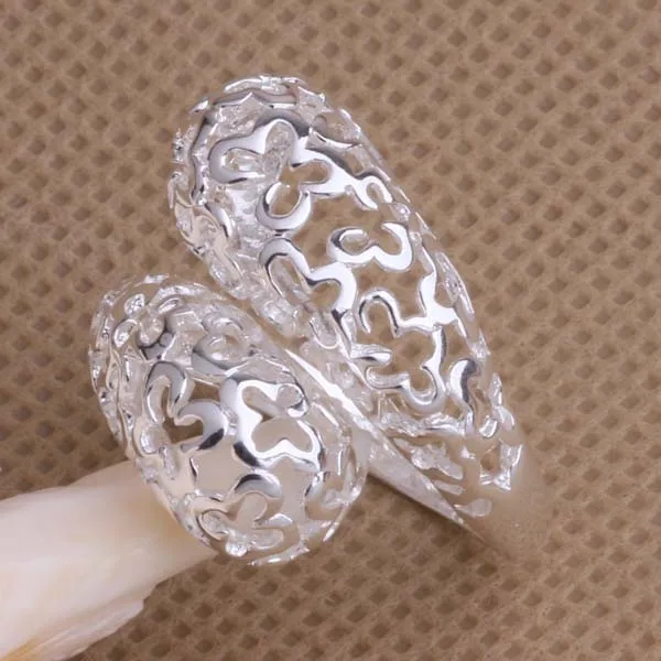 

JZ-AR041 Hot sale free shipping silver fine jewelry,Wholesale 925-Sterling-Silver charms fashion carving rings /atgajkn