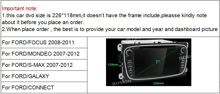 Bosion 2 din android 8,1 octa 8 ядер автомобильный dvd-плеер gps для Ford focus Mondeo S-max smax Kuga c-max радио головное устройство canbus wifi