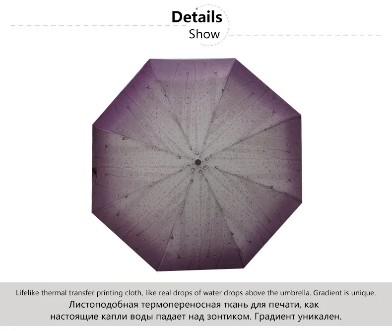 Креативный узор в форме капель дождя зонтик женский модный автоматический складной солнечный зонт цена женский зонтик