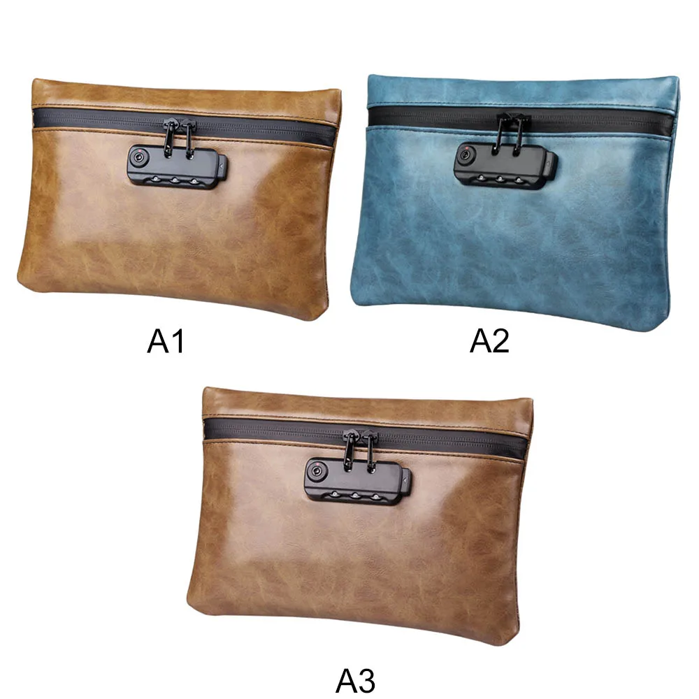 Smell Proof Bag Water Resistant Stash Bag Pouches with Combination Lock NEW 1PC Smell Proof Bag Water Resistant Stash Bag Pouches with Combination Lock NEW 1PC