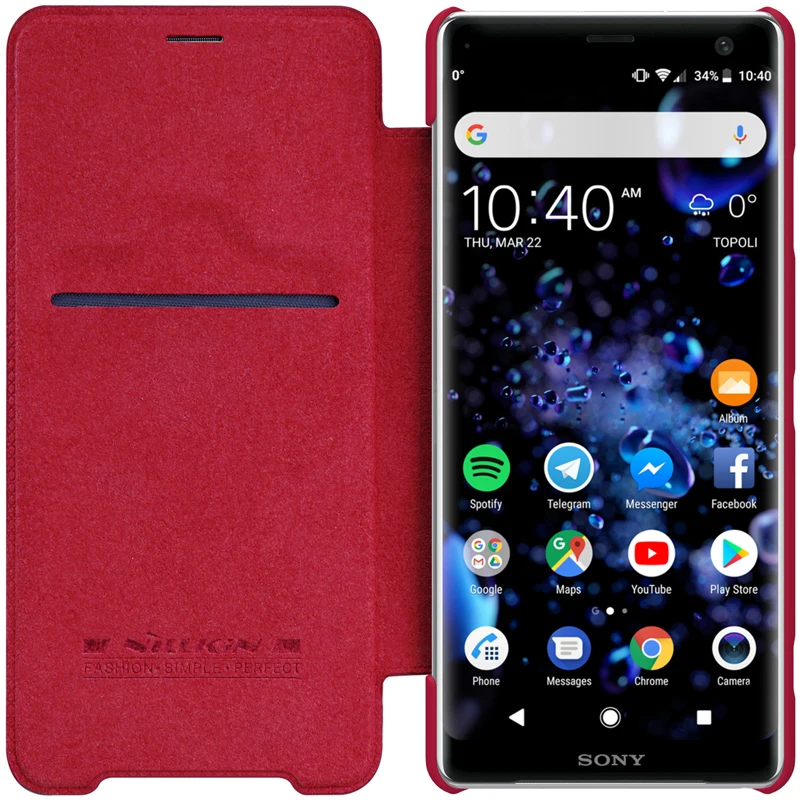 Винтажный чехол-кошелек для sony Xperia XZ3 чехол NILLKIN QIN серии Флип кожаный чехол для sony Xperia XZ3 чехол для телефона