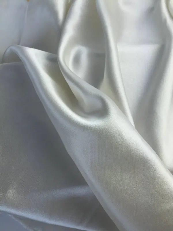Чистый шелк Шармез Атласная Ткань натуральный белый шелк ткань 12 момме до 40 момме