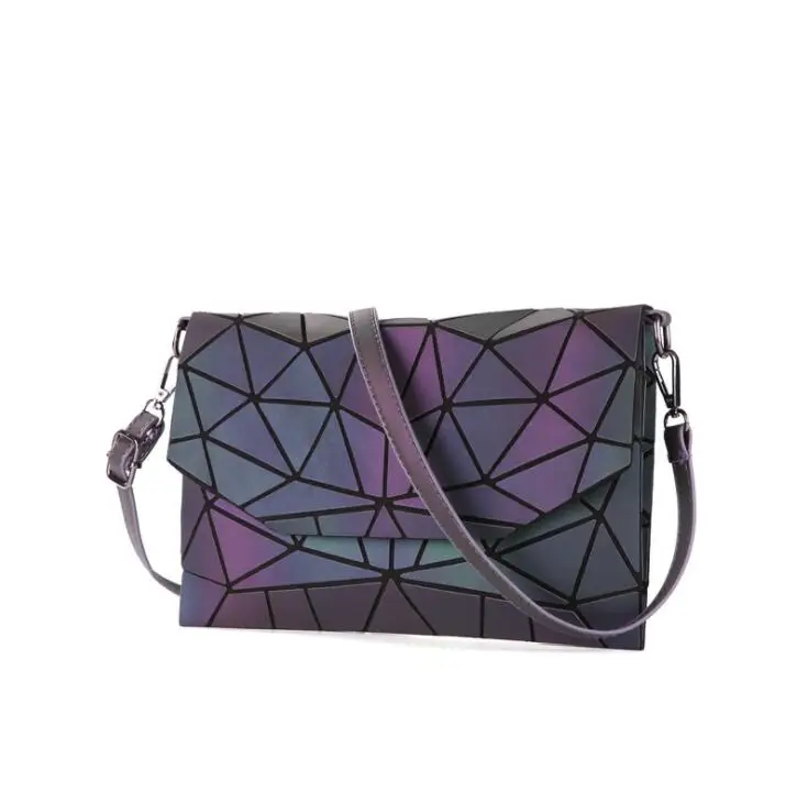 

New Luminous Envelope Women Evening Bag Small Shoulder Bags Girls Bag Flap Handbag Geometric Ladies Casual Clutch Messenger Bags