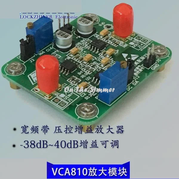 

VCA810 programmable amplifier module (high profile V3) VCA gain 80dB hand / auto adjustment