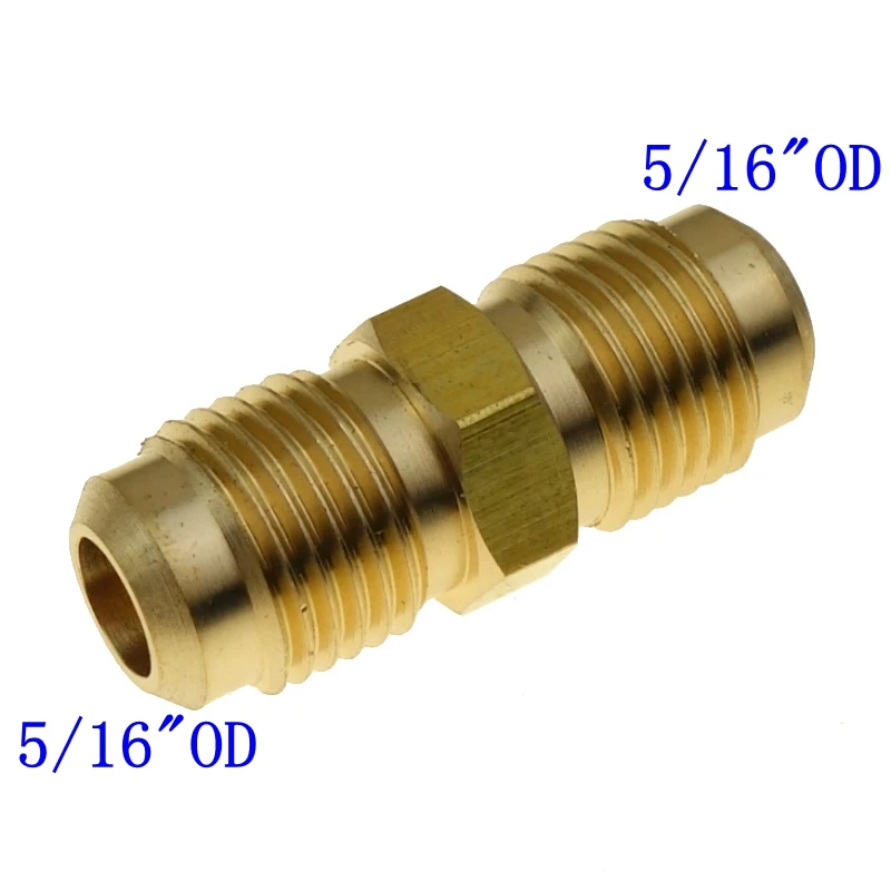 3 шт. 1/4 &quot5/16&quot 3/8 &quotтрубный блок из латуни SAE фитинг для соединения ниппеля с