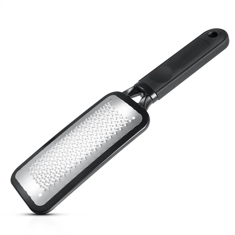 1pc Black High Quality Foot Rasp File Callus Remover Hard Dead Skin Scrubber Stainless Steel Nail File Manicure Nail Tools