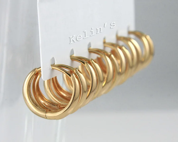 Gouden Oorbellen Voor Vrouwen Orecchini Donna Kupe E0204