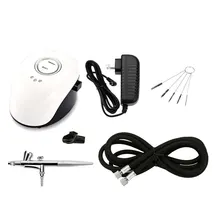 Аэрограф набор распылительный дозатор краскопульт набор воздушных компрессоров художественная краска ing ремесло DIY Украшение для ногтей торта+ 5 щетка для очистки