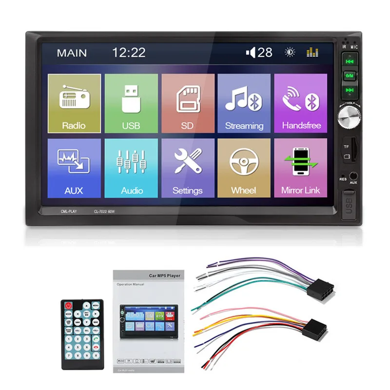 

7inch Smart MP5 Player Support TF Card Radio Car MP5 Player Flexible Automotive Auto MP5 Player