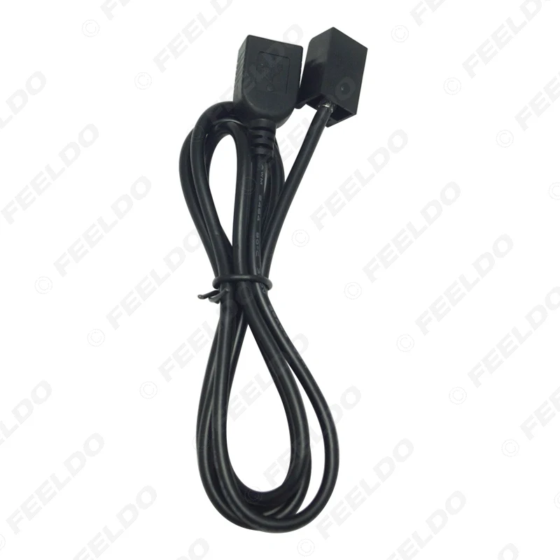 Автомобильный AUX USB кабель FEELDO 10X адаптер штекер гнездовой порт удлинитель для