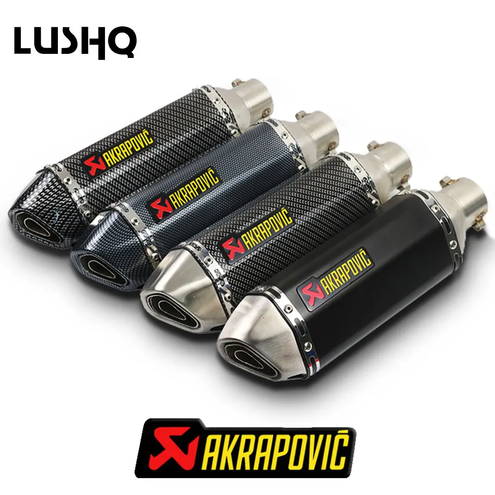 Универсальный выхлопной мотоцикл akrapovic 51 мм дБ killer для Suzuki gsf 600 intruder 1500 gs500 burgman 125 gsxr ltr 450
