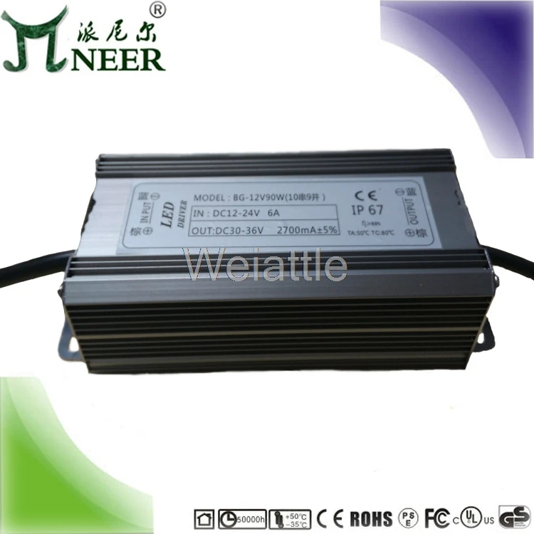 

NEER DC12-24V10 70W Series 7 and PWM solar street light dimming drive LED Driver Power Supply A type