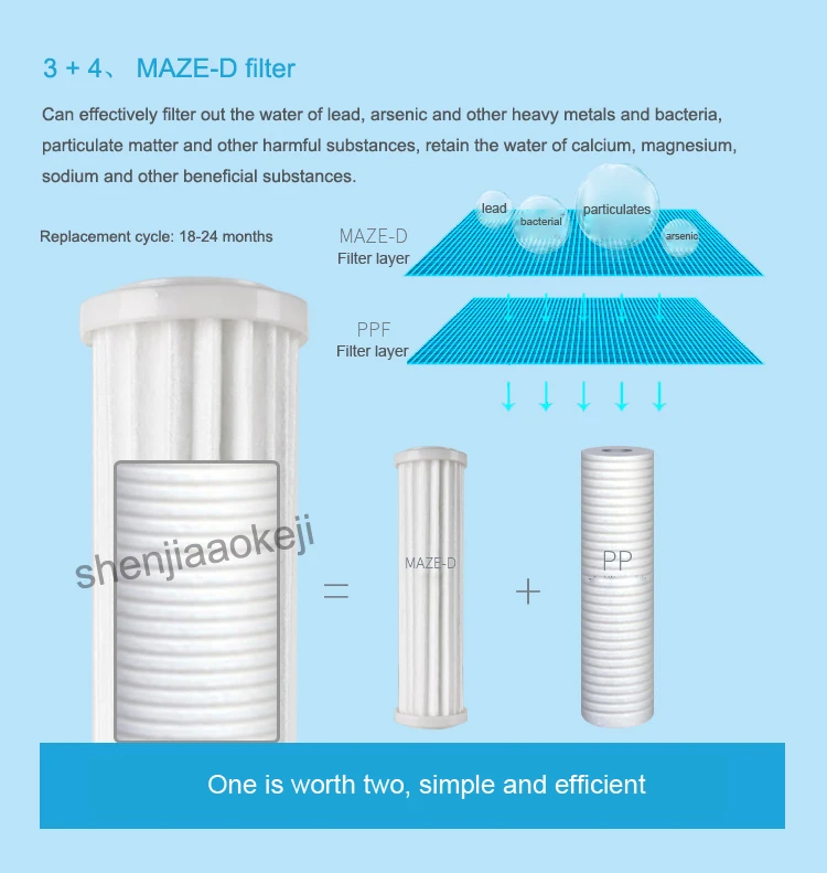 Очиститель воды домашний напиток прямой HSDF-M6 (F) кухоный очиститель воды водопроводной фильтр для воды прямой напиток машина 0.6л/мин поток