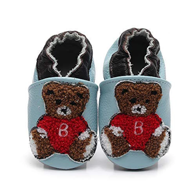 Детские тапочки Pantufa Infantil; обувь для малышей; кожаная замшевая подошва «ползунок»; мокасины; Chausson Bebe Cuir soule - Цвет: as show picture 8