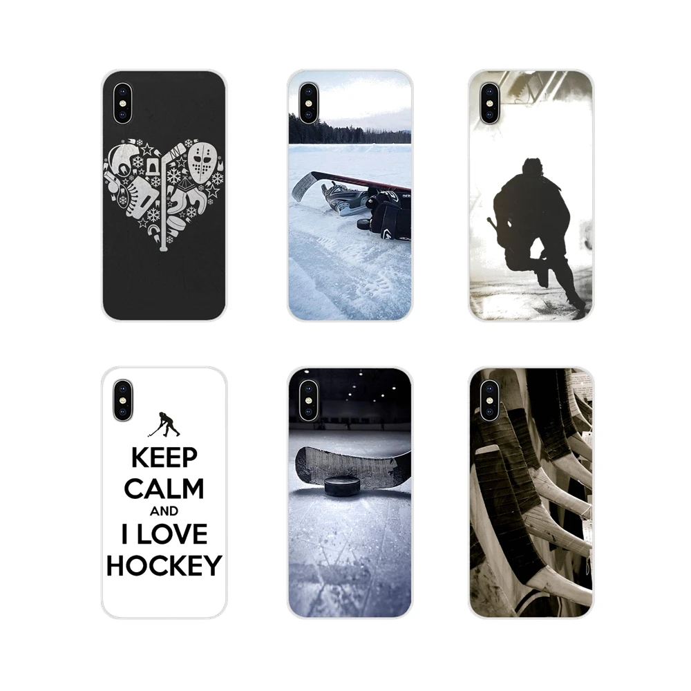 

For Motorola Moto X4 E4 E5 G5 G5S G6 Z Z2 Z3 G3 G2 C Play Plus Accessories Phone Cases Covers I Love Ice Hockey