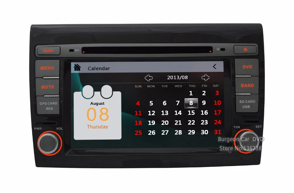 Cheap Factory price Touch screen Car DVD For Fiat Bravo 2007 2008 2009 2010 2011 2012 2013 2014 GPS System 3G WIFI BT Stereo Radio 36