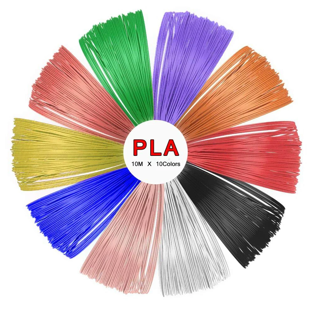 

Plastic for 3d Pen 10 Meter PLA 1.75mm 3D Printer Filament Printing Materials Extruder Accessories Parts Transparent White Wood