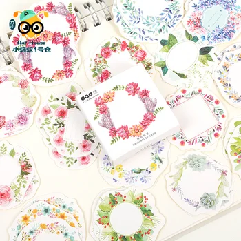 

2pakcs/lot Korean Cute Flower Garland Paper Sticker Decorative Sealing Stickers Planner Diary Notebook DIY Stationery Stickers