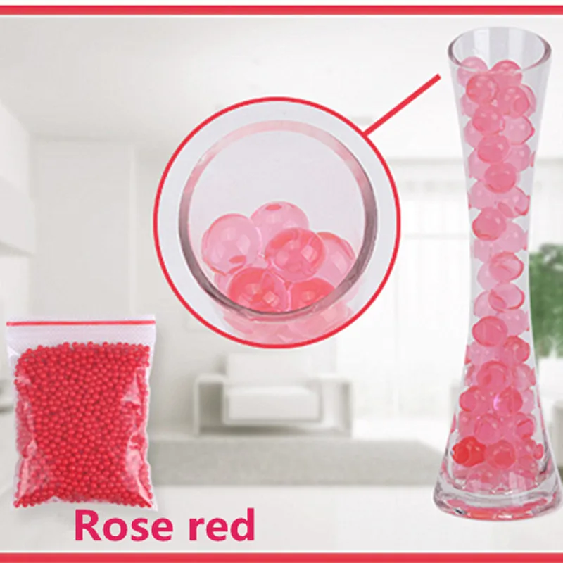 

1000 Particles Soilless Gardening Crystal Mud Soil Big Water Beads Bio Gel Ball For Flower/Weeding/Plants Home Decoration