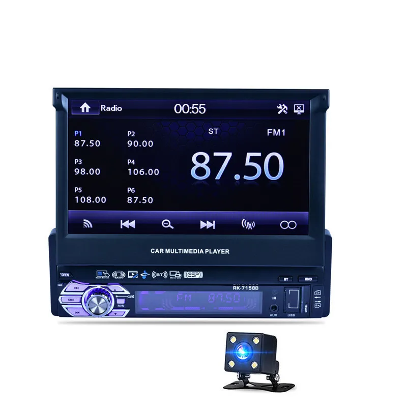 

Car Stereo Radio MP5 High-definition Bluetooth Handsfree Call 1 DIN 7 inch Touch Auto Screen Car Monitor SD USB Charger RK-7158B