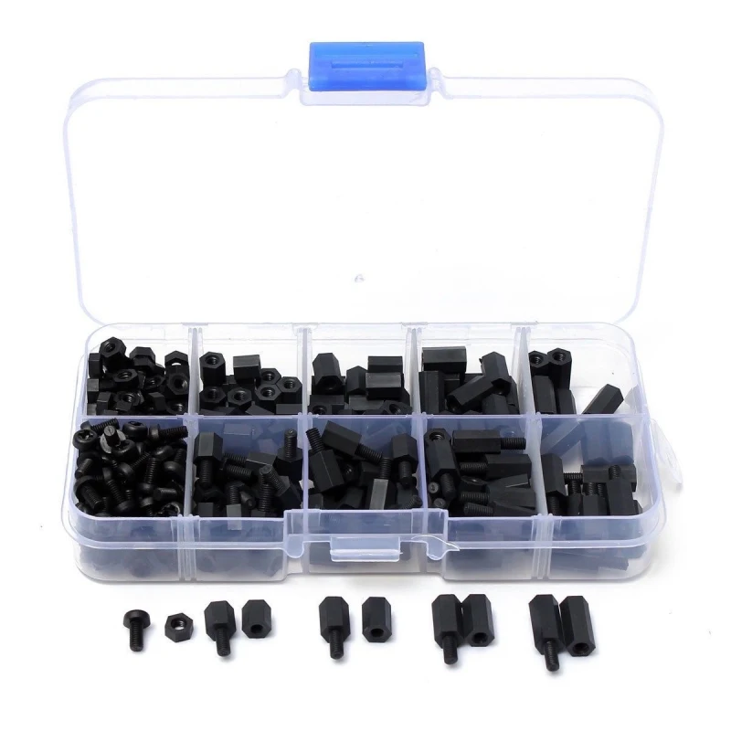Kit D assortiment De Vis Et D crous En Nylon M3 300 Pi ces 